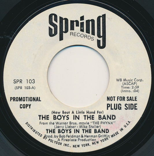 The Boys In The Band - (How Bout A Little Hand For) The Boys In The Band