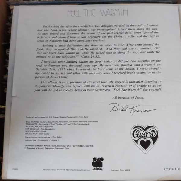 Bill Krauss (2) - Feel The Warmth