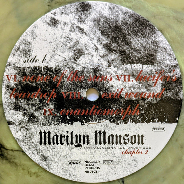 Marilyn Manson - One Assassination Under God (Chapter 2) [CUSTARD + BLACK VINYL]