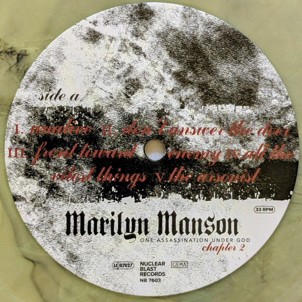 Marilyn Manson - One Assassination Under God (Chapter 2) [CUSTARD + BLACK VINYL]