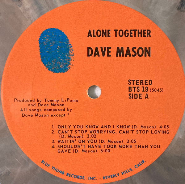 Dave Mason - Alone Together (Marble Vinyl)
