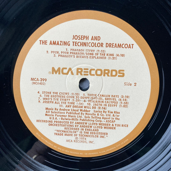 Andrew Lloyd Webber And Tim Rice - Joseph And The Amazing Technicolor Dreamcoat