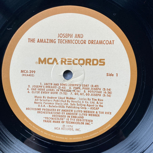 Andrew Lloyd Webber And Tim Rice - Joseph And The Amazing Technicolor Dreamcoat