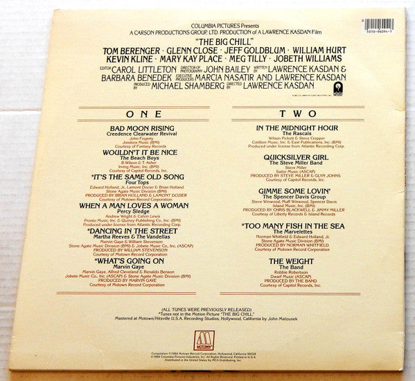 Various - More Songs From The Original Soundtrack Of The Big Chill