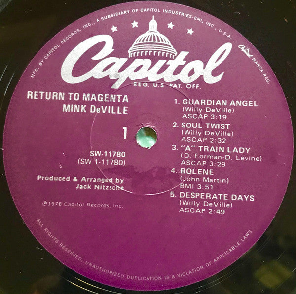 Mink DeVille - Return To Magenta