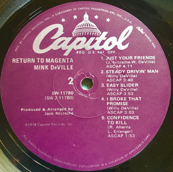 Mink DeVille - Return To Magenta
