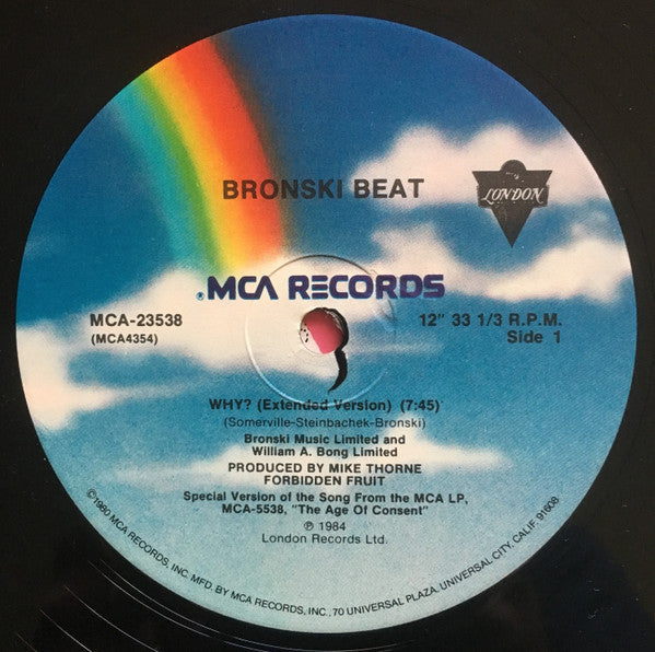 Bronski Beat - Why? (12" Version)