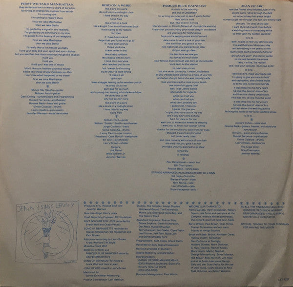 Jennifer Warnes - Famous Blue Raincoat (The Songs Of Leonard Cohen)