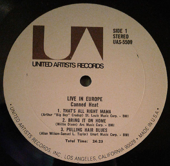 Canned Heat - Live In Europe