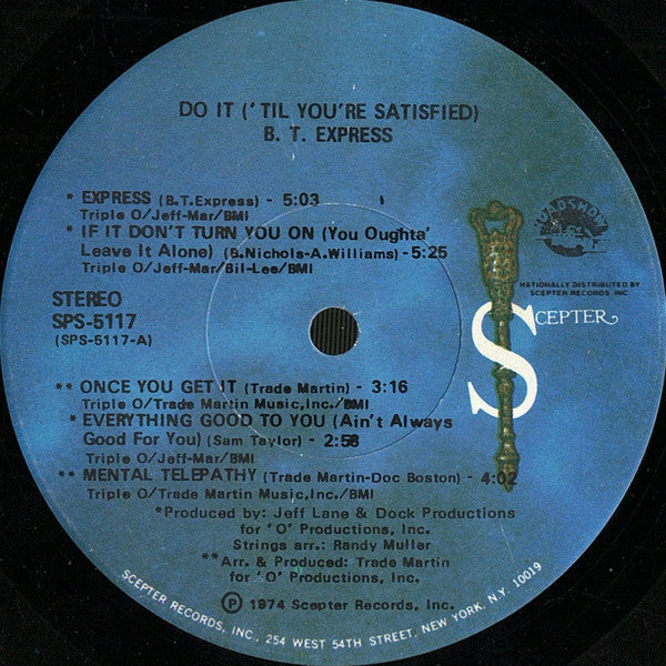 B.T. Express - Do It ('Til You're Satisfied)