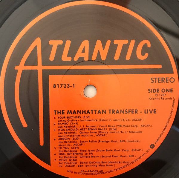 The Manhattan Transfer - Live