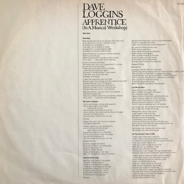 Dave Loggins - Apprentice (In A Musical Workshop)