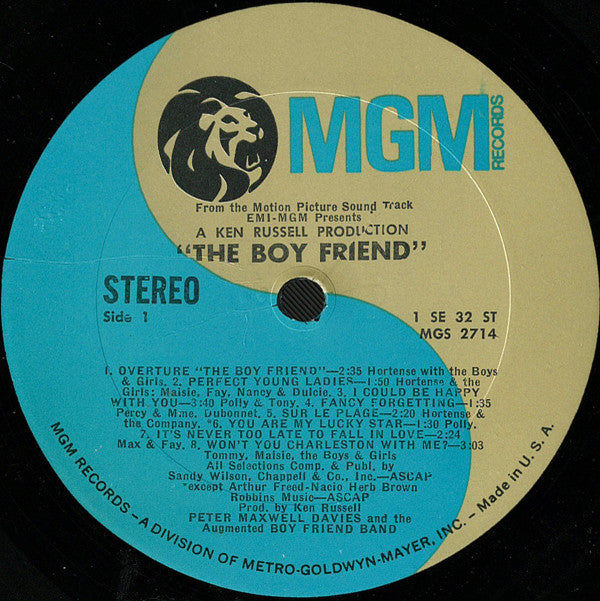 Peter Maxwell Davies And Boy Friend Band, The Starring Twiggy - The Boyfriend (Original Soundtrack)