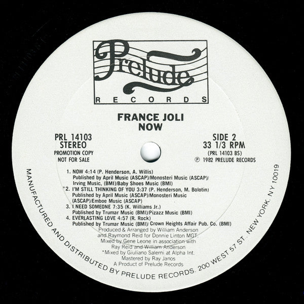 France Joli - Now!