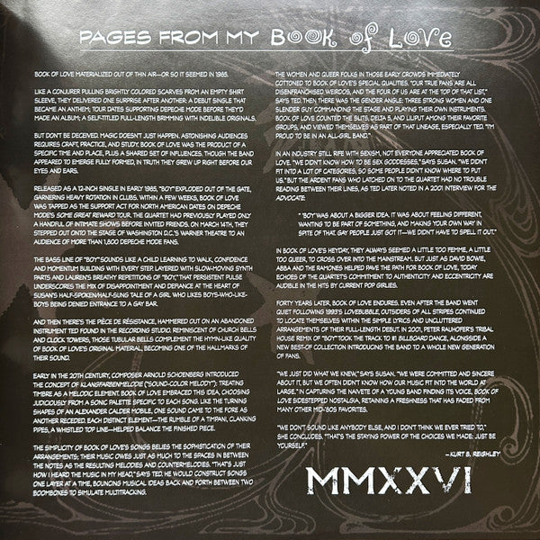 Book Of Love - Book Of Love [CLEAR VINYL]