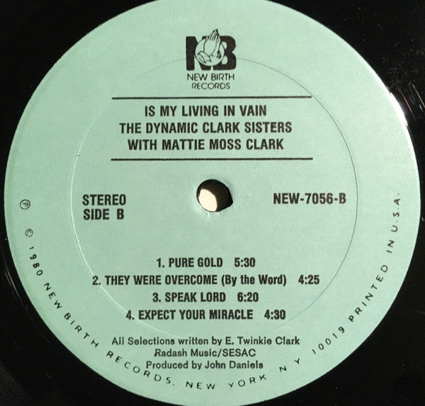 The Clark Sisters - Is My Living In Vain