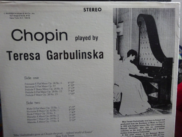 Teresa Garbulinska - Chopin Encores