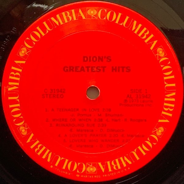 Dion (3) - Dion's Greatest Hits
