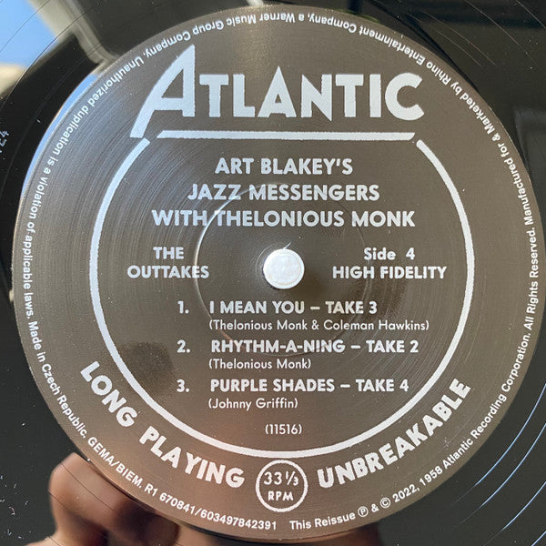 Art Blakey's Jazz Messengers With Thelonious Monk (2LP, Deluxe Edition)