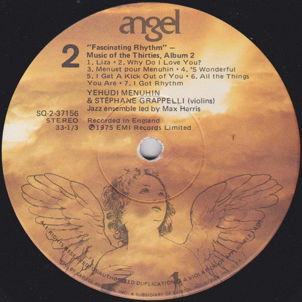 Yehudi Menuhin / Stephane Grapelli - Fascinating Rhythm (Music Of The Thirties, Album 2)