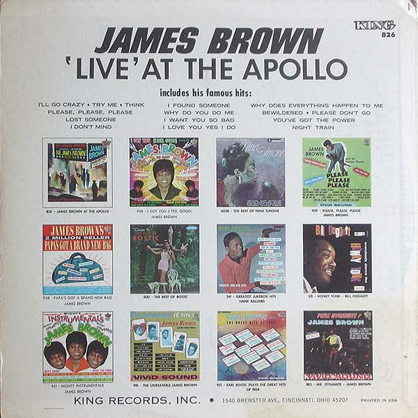 James Brown - Live At The Apollo (The Apollo Theater Presents In Person! The James Brown Show)