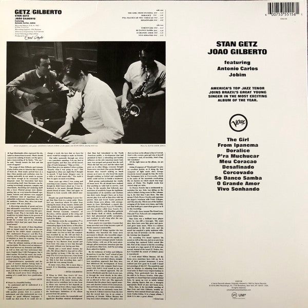 Stan Getz / João Gilberto Featuring Antonio Carlos Jobim - Getz / Gilberto