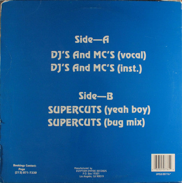 Rodney O & Joe Cooley - DJ's And MC's / Supercuts (Yeah Boy)