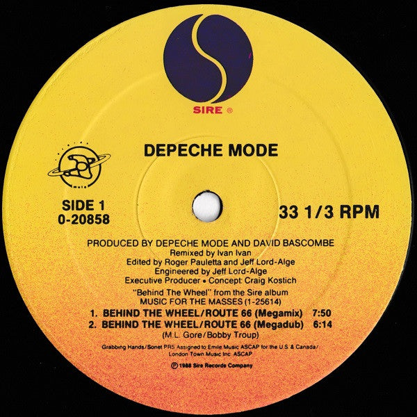 Depeche Mode - Behind The Wheel / Route 66 (Megamix)