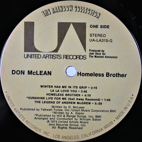 Don McLean - Homeless Brother