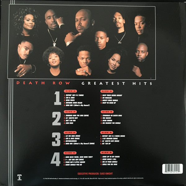 Various - Death Row - Greatest Hits [4LP, CLEAR VINYL]