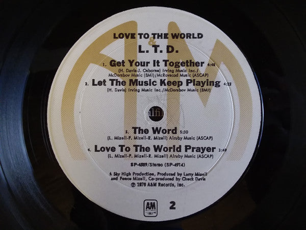 L.T.D. - Love To The World