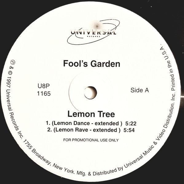 Fool's Garden - Lemon Tree