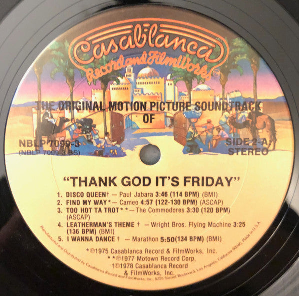 Various - Thank God It's Friday (The Original Motion Picture Soundtrack)