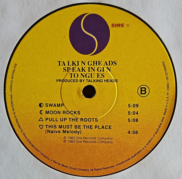 Talking Heads - Speaking In Tongues