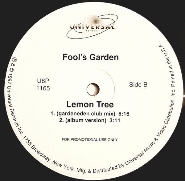 Fool's Garden - Lemon Tree
