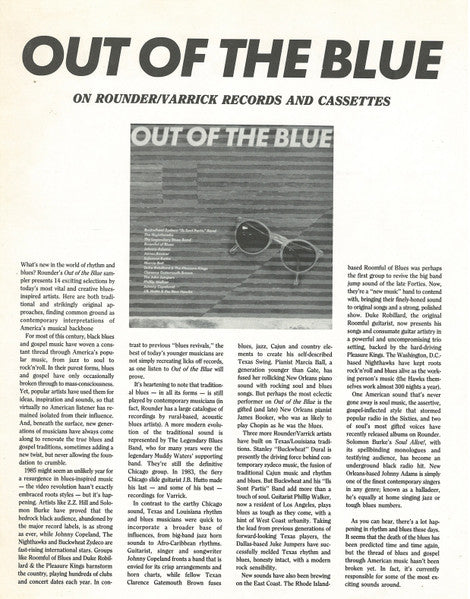 Various - Out Of The Blue