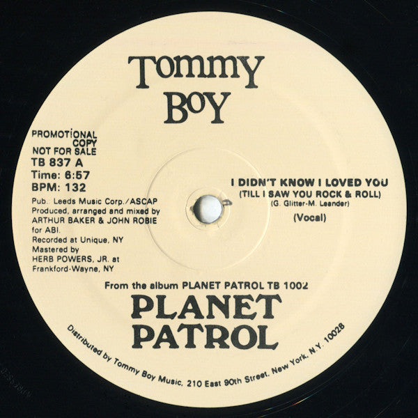 Planet Patrol - I Didn't Know I Loved You (Till I Saw You Rock & Roll)