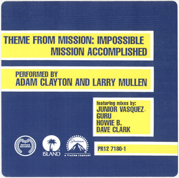 Adam Clayton - Theme From Mission: Impossible (Mission Accomplished)