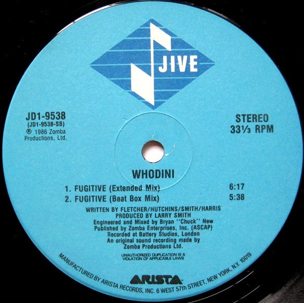 Whodini - Growing Up / Fugitive