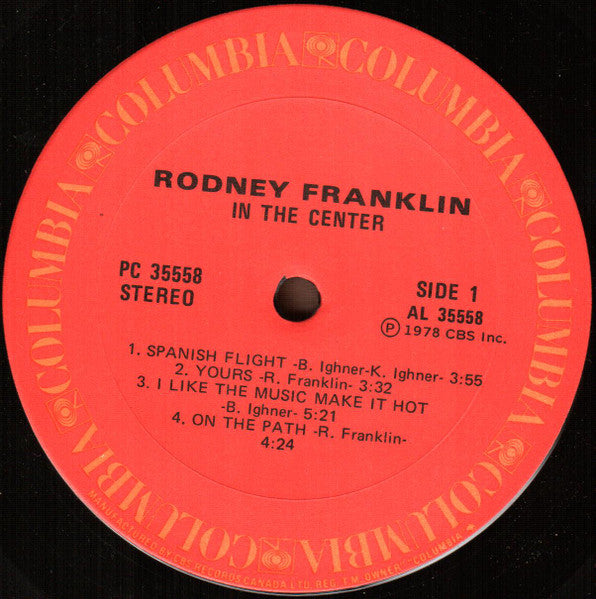 Rodney Franklin - In The Center