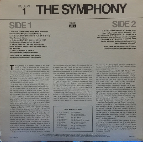 Arthur Fiedler - Great Moments Of Music: Volume 1, The Symphony