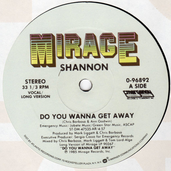 Shannon - Do You Wanna Get Away