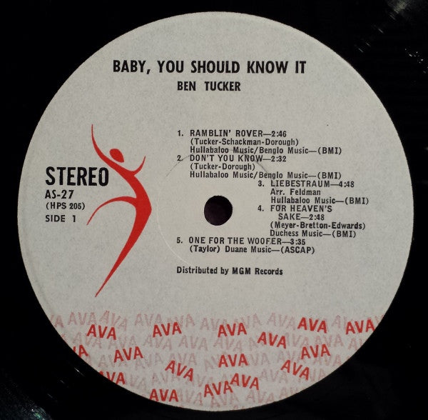 Ben Tucker And His Quintet - Baby, You Should Know It