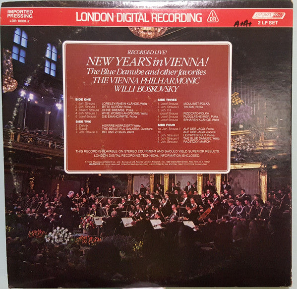Wiener Philharmoniker - New Year's In Vienna! (The Blue Danube And Other Favorites)