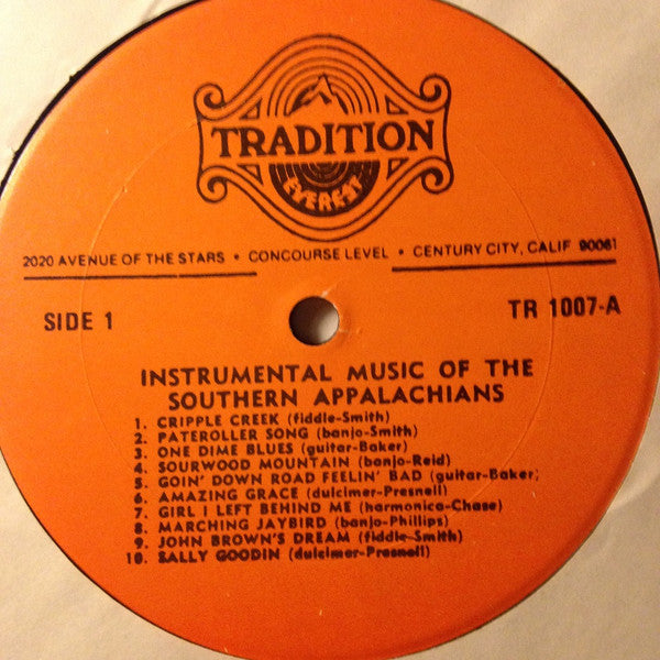 Various - Instrumental Music Of The Southern Appalachians