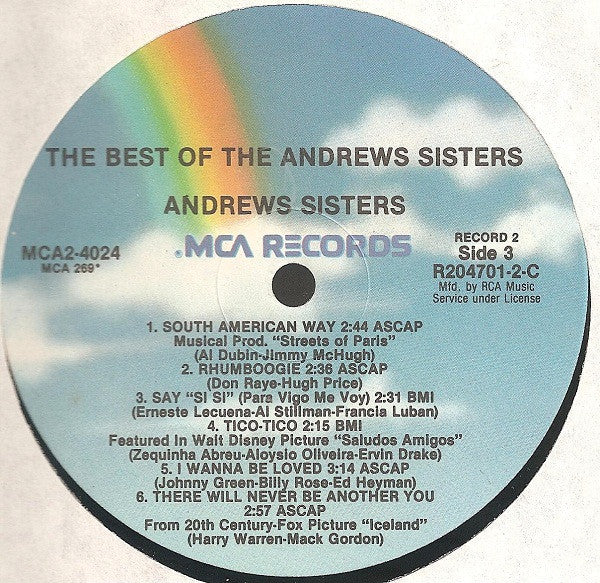 The Best Of The Andrews Sisters