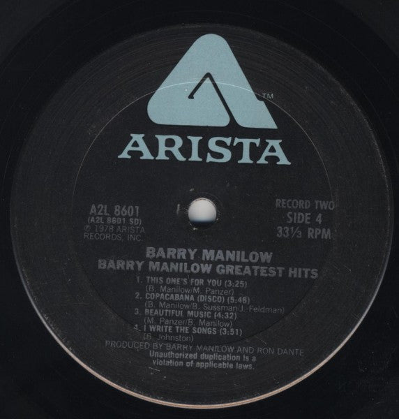 Barry Manilow - Greatest Hits