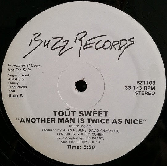 Tout Sweet - Another Man Is Twice As Nice