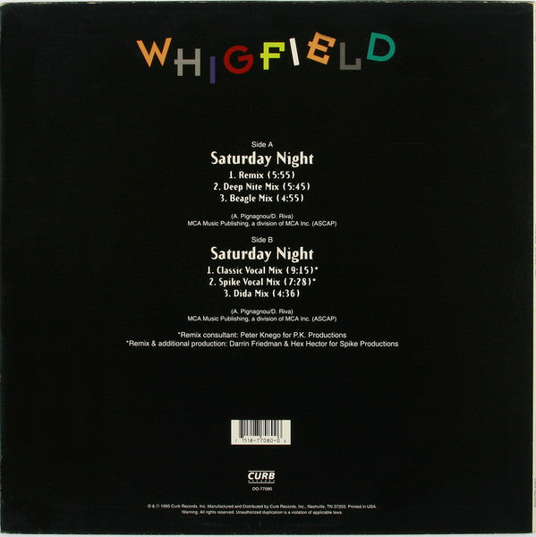 Whigfield - Saturday Night
