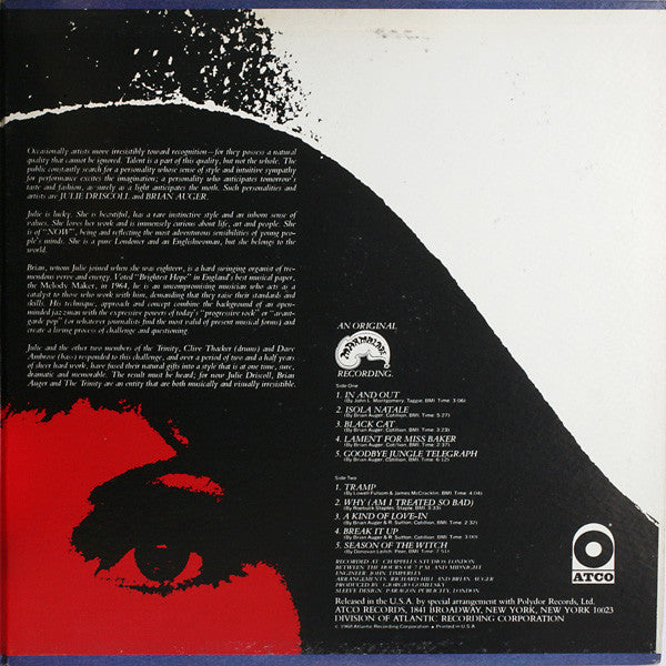 Julie Driscoll, Brian Auger & The Trinity - Open
